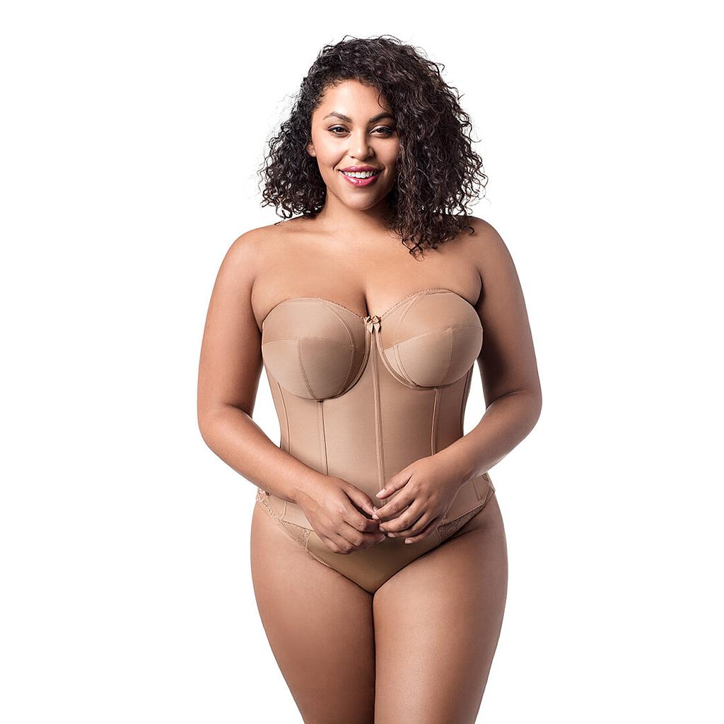 Mocha Strapless Longline