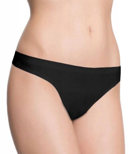 Seamless Wonder Black Tanga