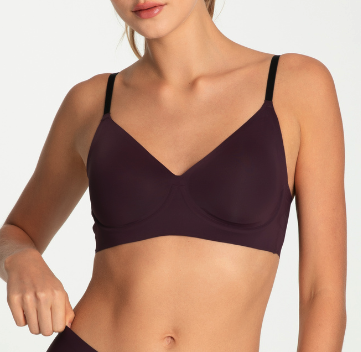 T-Shirt Bra Basic Dark Plum