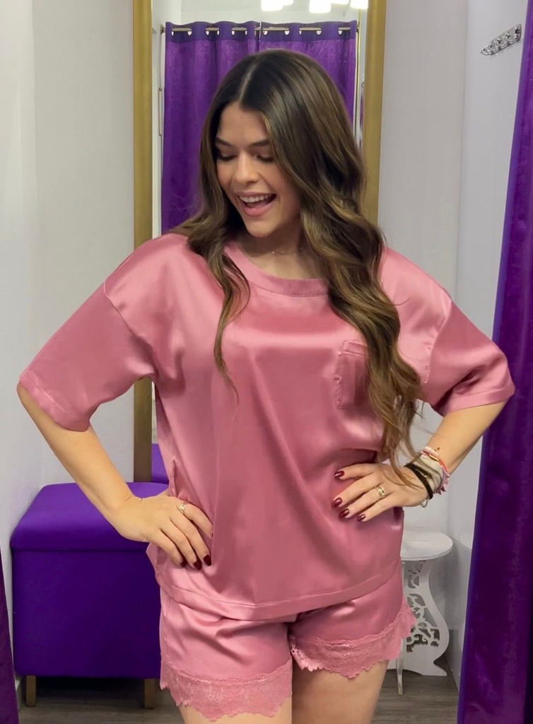 Soothe Gurucita Satin Short Set