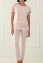 Soothe Blush Lace Pants Set